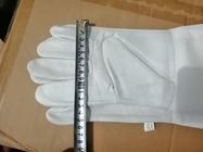 Witte Geventileerde Handschoenen voor Handschoenen van de Imkerij de Witte Schapehuid met Wit Zacht Geventileerd Manchet