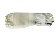 Witte Geventileerde Handschoenen voor Handschoenen van de Imkerij de Witte Schapehuid met Wit Zacht Geventileerd Manchet