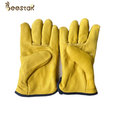 kopen De nieuwe Gele Kleur van Stijl Dikke Warme Handschoenen voor Imkerij om Beekeepers te beschermen online vervaardiging