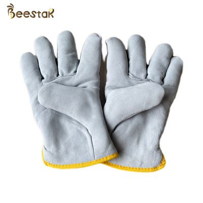 kopen De witte handschoenen van de de schapehuidbij van de kleuren dubbele dikke winter voor de imkerijindustrieën online vervaardiging