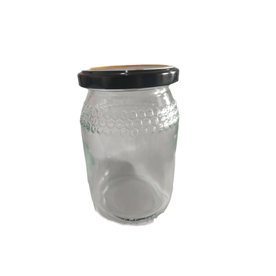 kopen Nieuw Glas Honey Jar 380ml voor Honey Packaging With Metal Lid online vervaardiging