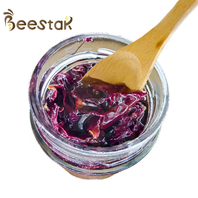 kopen Puur rauwe honing Natuurlijke bijenhoning Geen toevoeging Rozenblaadjes Jam Met Honing Theesous Roze Geur Honing online vervaardiging
