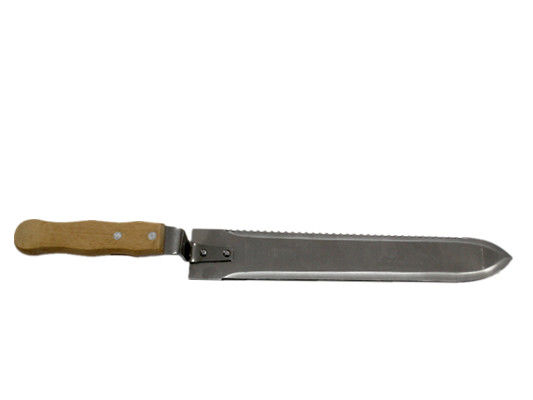 kopen 40cm duurzaam roestvrij staal Honey Uncapping Knife With Curved en Rechte Kant online vervaardiging
