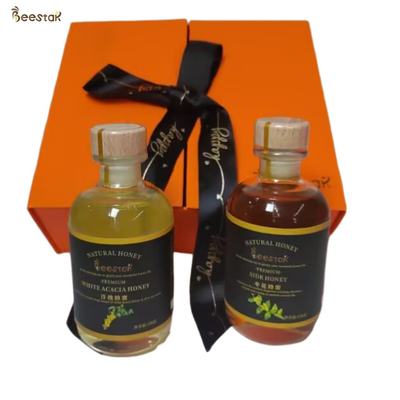 kopen Biologische glaspot Honing Sidr En Witte Acaica honing 2 jaar houdbaarheid Premium Amber fles Geschenkdoos Verpakking Voor desserts Geschenkdoos Uit China online vervaardiging