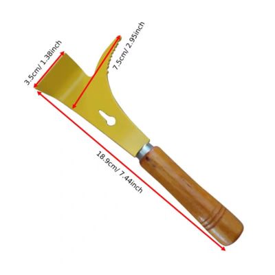 kopen BEESTAR Stainless Steel Beehive Scraper with Wooden Handle - 189mm Length 35mm Width 98g Weight Multifunctional Hive Tool for Beekeeping online vervaardiging