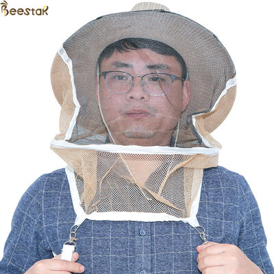 kopen Cowboy Style Brown Color Free Size Beekeeping Hat Bee Protect Hat for Anti Bee Protection online vervaardiging
