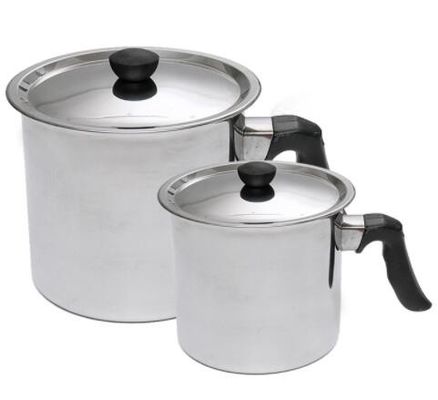 kopen Zilveren Roestvrij staal 304 de Potten Groot 2.5L Volume van Wasmelter met Dekking online vervaardiging