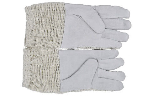 kopen Drie Lagen van het Katoenen de Imkerijhandschoenen Netwerkgeitevel met Witte Korte Koker online vervaardiging