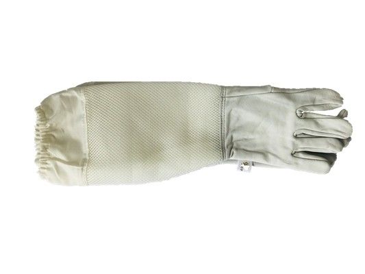 kopen Witte Geventileerde Handschoenen voor Handschoenen van de Imkerij de Witte Schapehuid met Wit Zacht Geventileerd Manchet online vervaardiging