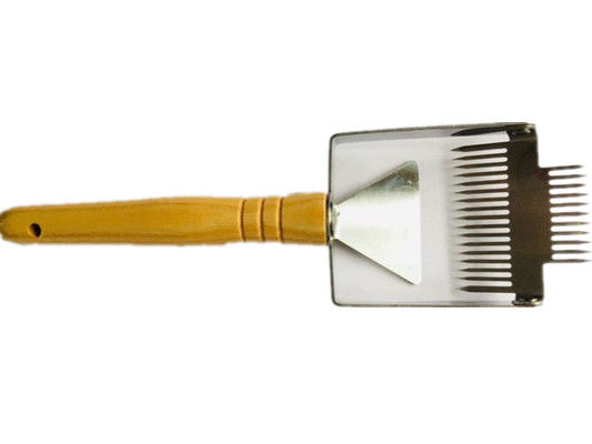 kopen Mini Honey Uncapping Tools Bee Brush-Roestvrij staal Dubbel Hoofdhandvat voor imkerij online vervaardiging