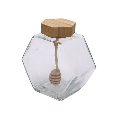 kopen 380ML duidelijke van de de Sauskruik van Glashoney jar and spoon jam de Opslagflessen & Kruiken online vervaardiging