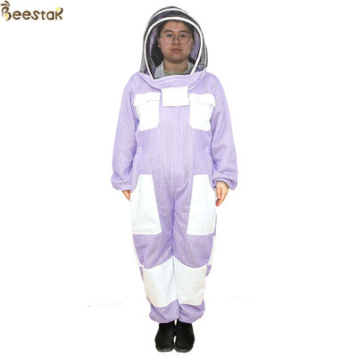 Purpere het Kostuumimker Uniform van Suit Ventilated Beekeeping van de 3 Laagimker
